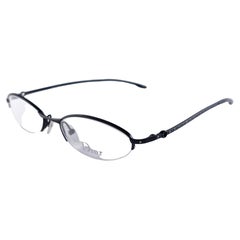 Vintage Christian Dior  CD 3628 Oval Half  Frame 2000'S Eyeglasses RX Italy Y2K