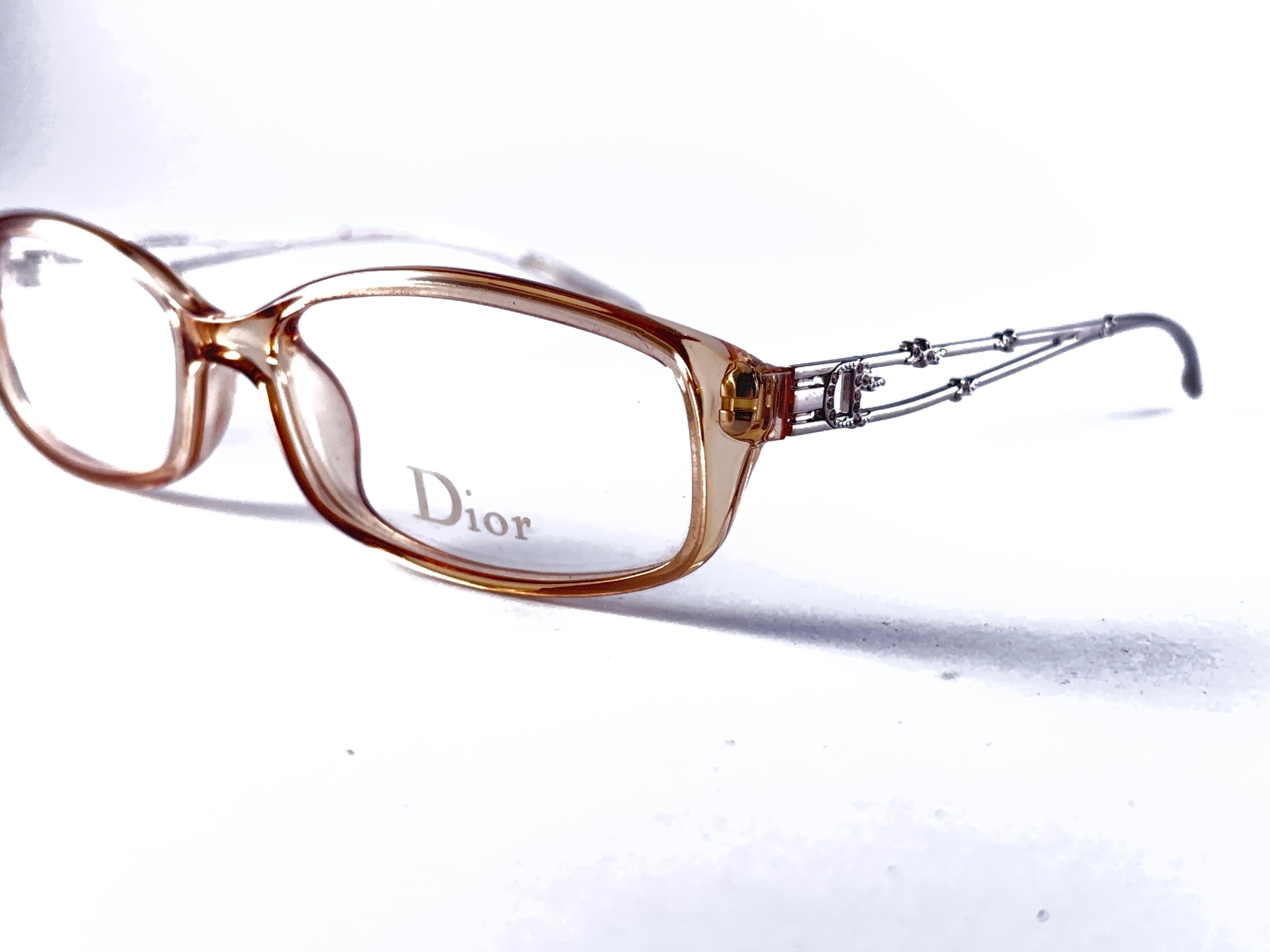 Vintage Christian Dior  CD-Rahmen 2000er Jahre Brillen RX Italien Y2K (Braun) im Angebot
