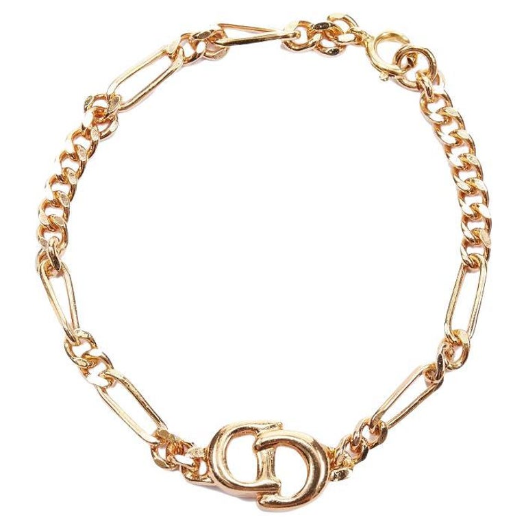 Dior Men's CD Diamond Chain Link Bracelet