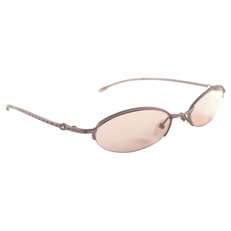 Vintage Christian Dior CD Matte Gold 2000'S Sunglasses Italy Y2K