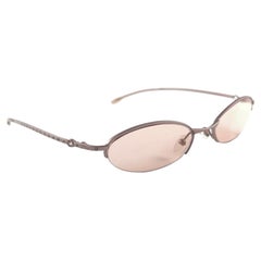 Vintage Christian Dior CD Matte Gold 2000'S Sunglasses Italy Y2K