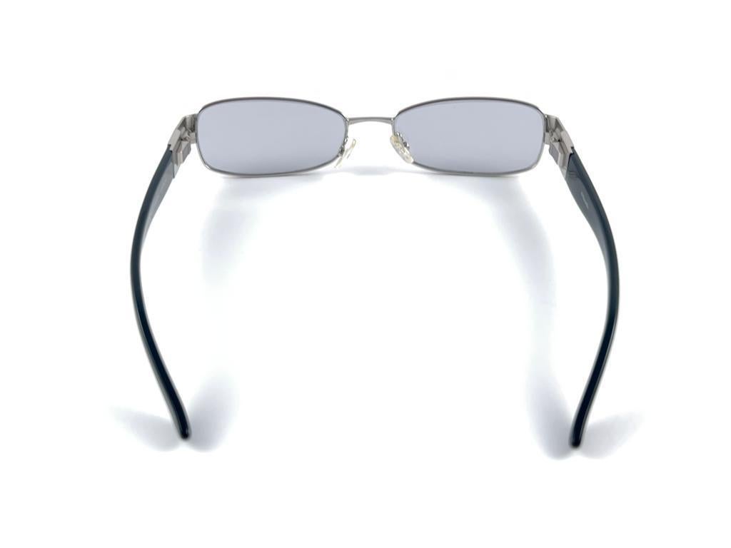Vintage Christian Dior CD3715 Sleek Silver Frame 2000'S Sunglasses Italy Y2K For Sale 8