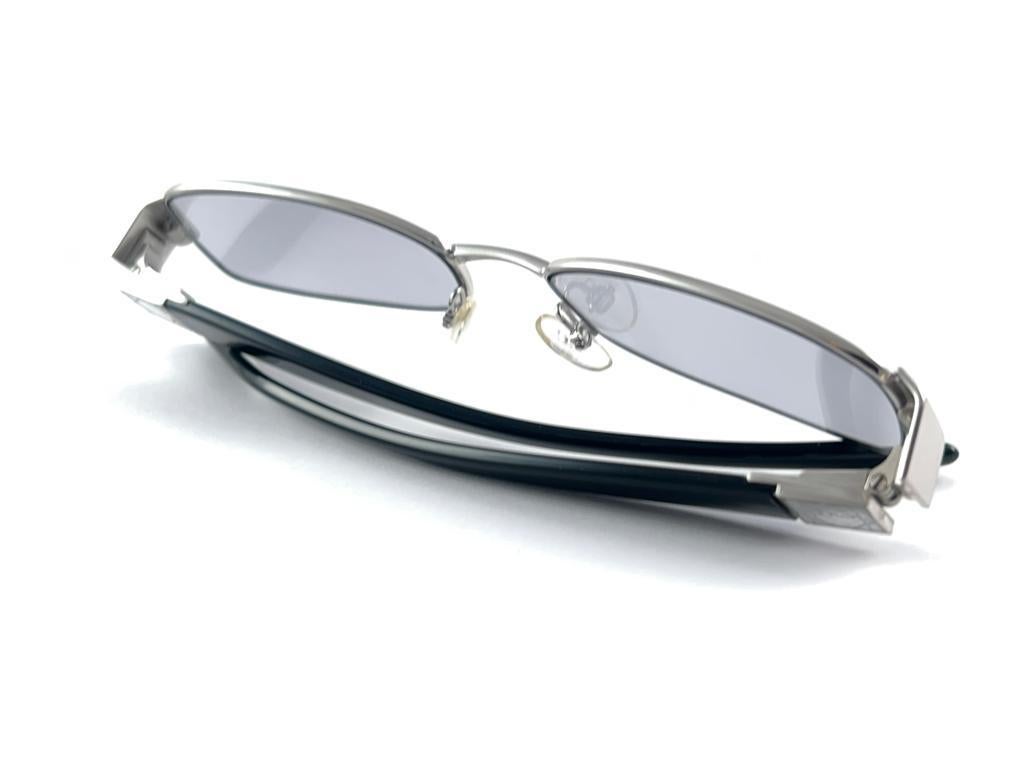 Vintage Christian Dior CD3715 Sleek Silver Frame 2000'S Sunglasses Italy Y2K For Sale 10