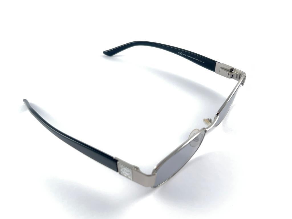 Vintage Christian Dior CD3715 Sleek Silver Frame 2000'S Sunglasses Italy Y2K For Sale 4