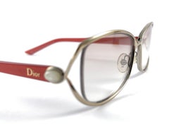 Vintage Christian Dior  CD3728 Sleek Pearl Accents 2000'S Sunglasses Italy Y2K
