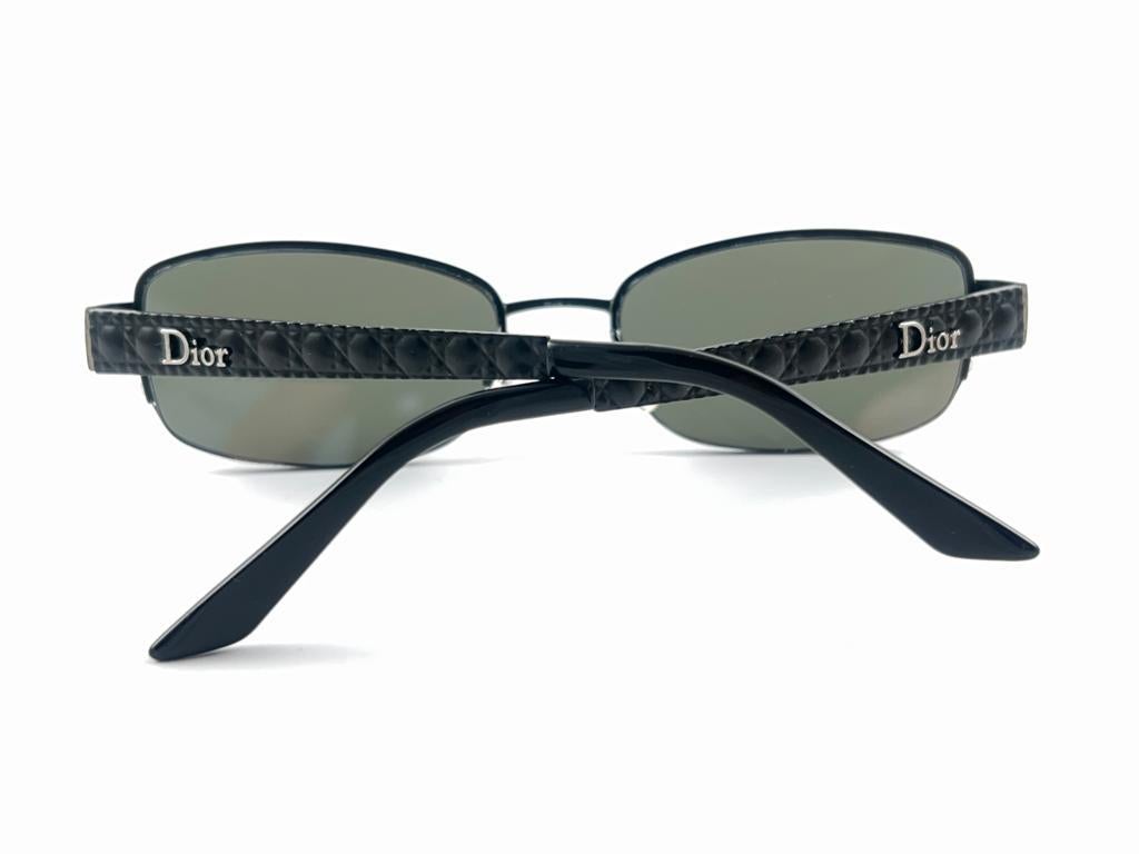 Vintage Christian Dior CD3759 Schlanke Vintage-Sonnenbrille mit halber Rahmen 2000er Jahre Italien Y2K im Angebot 9