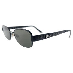 Vintage Christian Dior CD3759 Sleek Half Frame 2000'S Sunglasses Italy Y2K