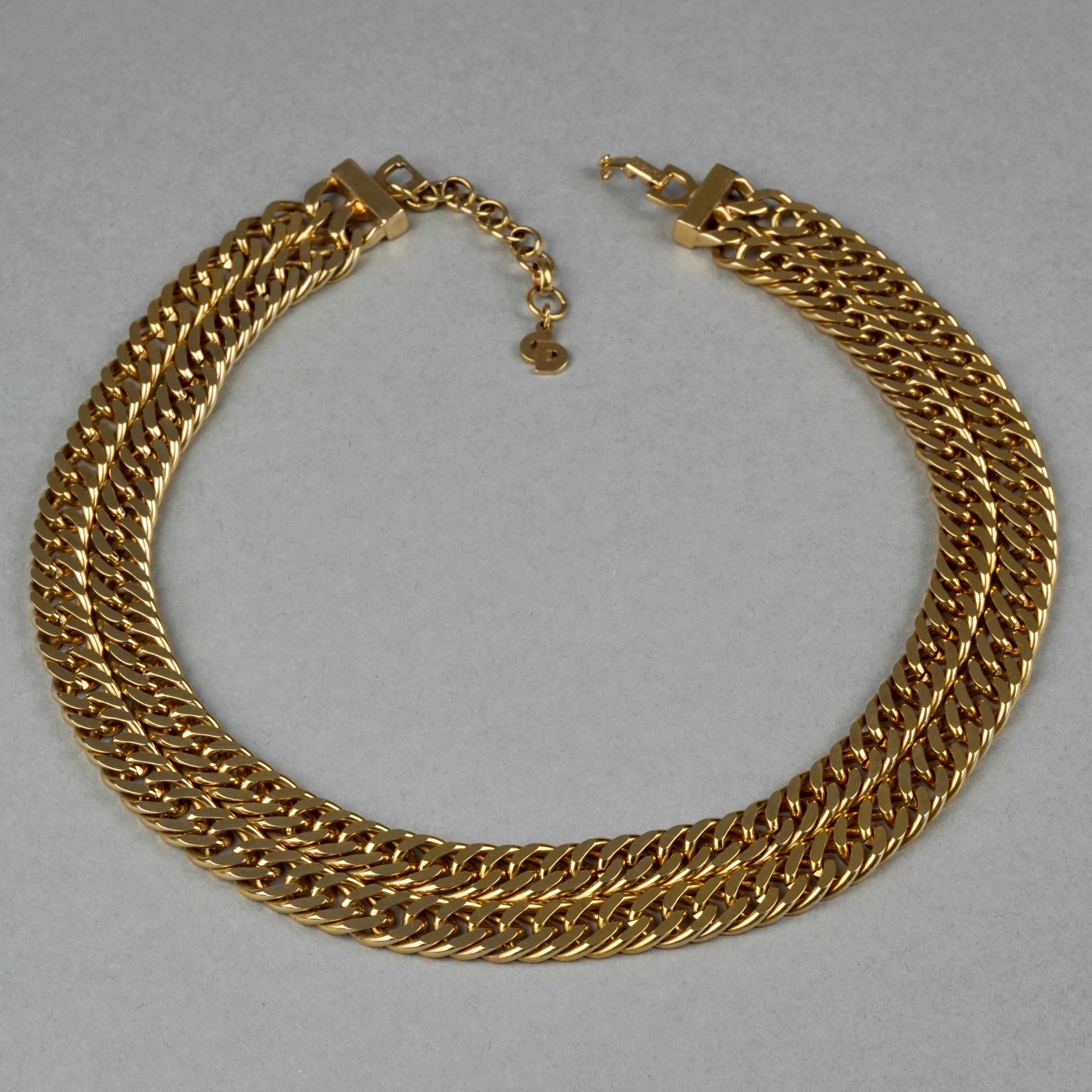 dior double chain necklace