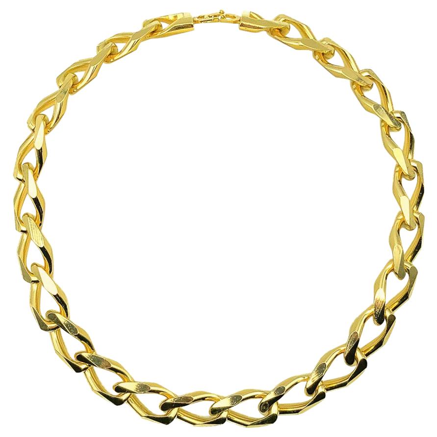 christian dior cuban link necklace