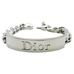Vintage Christian Dior Chunky Logo ID bracelet 2000s