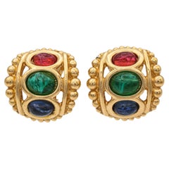 Vintage Christian Dior Clip on Earrings