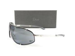 Vintage Christian Dior " COSSACK " Silver Wrap Sunglasses Fall 2000 Y2K
