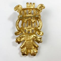 Vintage Christian Dior Crown Brooch