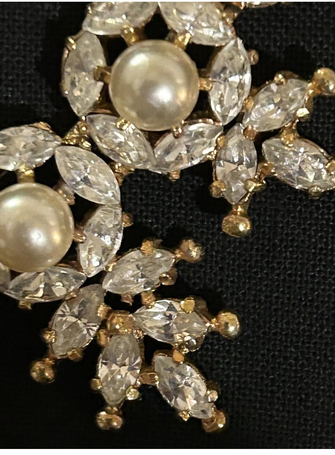 Vintage Christian Dior by Mitchel Maer Crystal  Necklace For Sale 6
