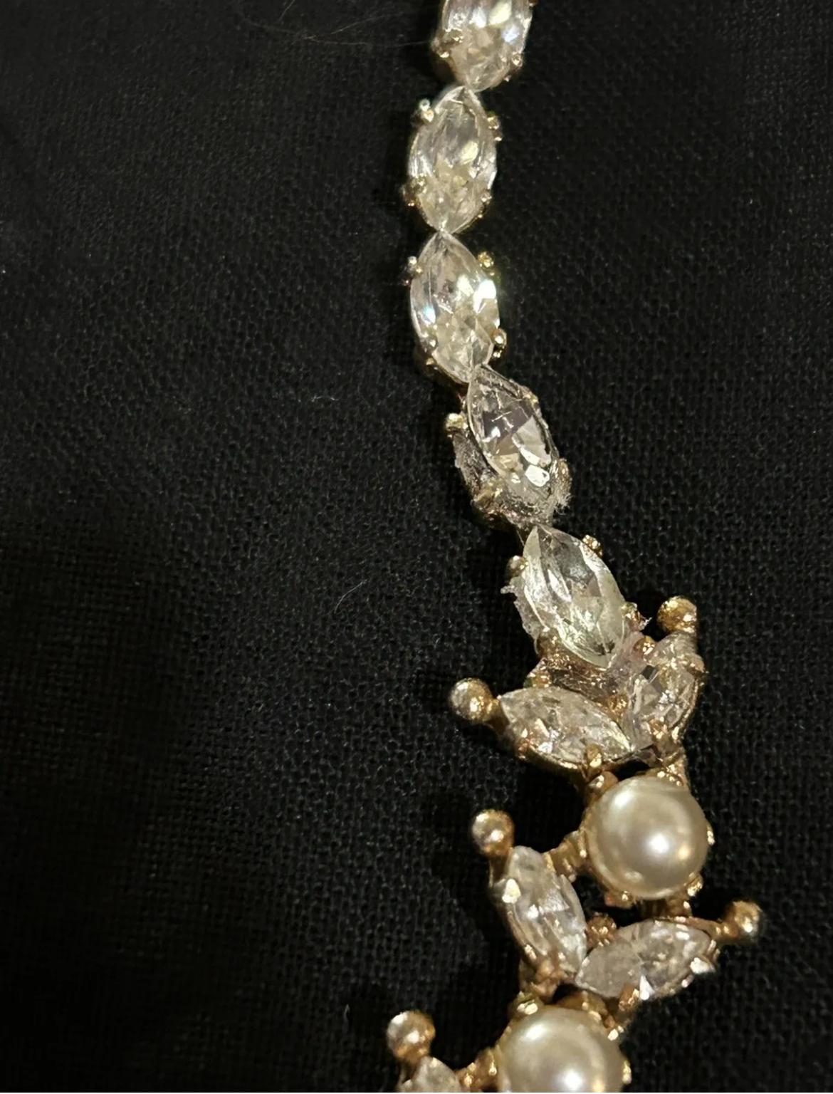 Vintage Christian Dior by Mitchel Maer Crystal  Necklace For Sale 2