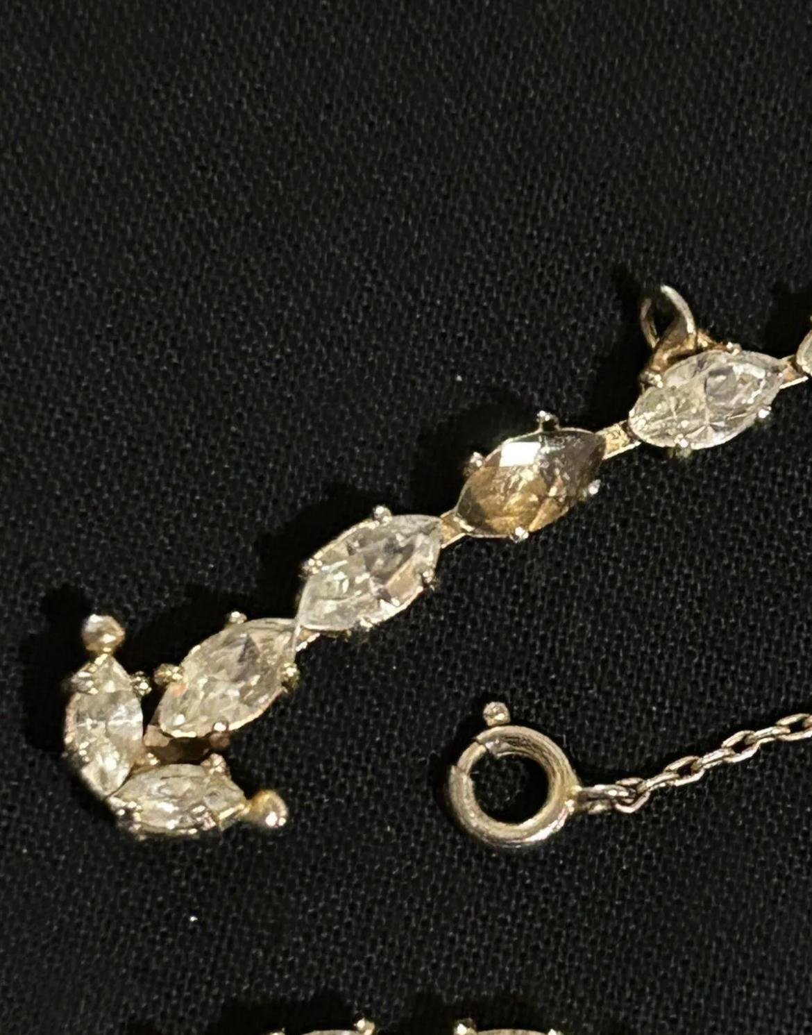Vintage Christian Dior by Mitchel Maer Crystal  Necklace For Sale 3