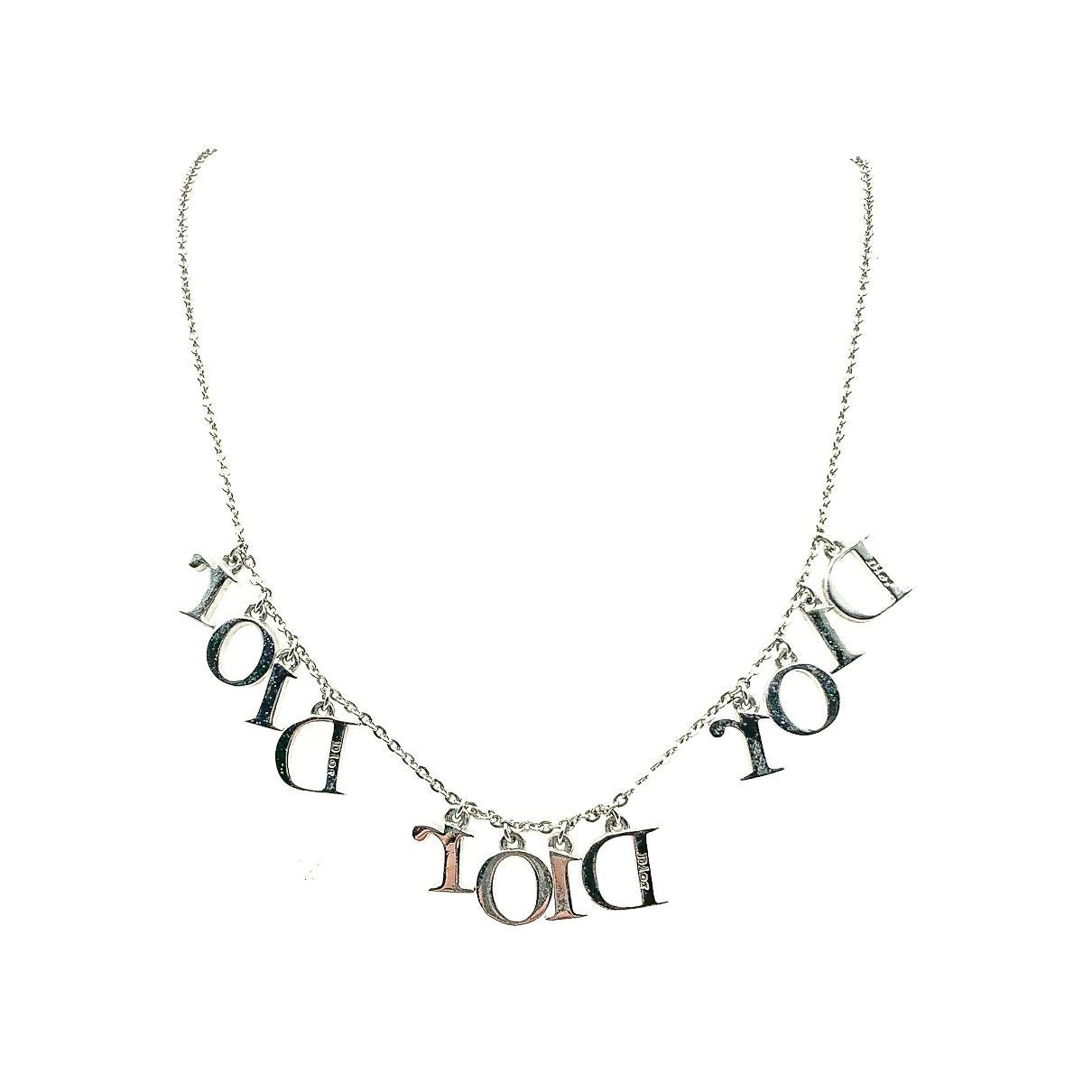 dior charm necklace