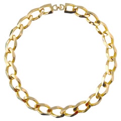 Used Christian Dior Curb Chain Necklace, 1990s