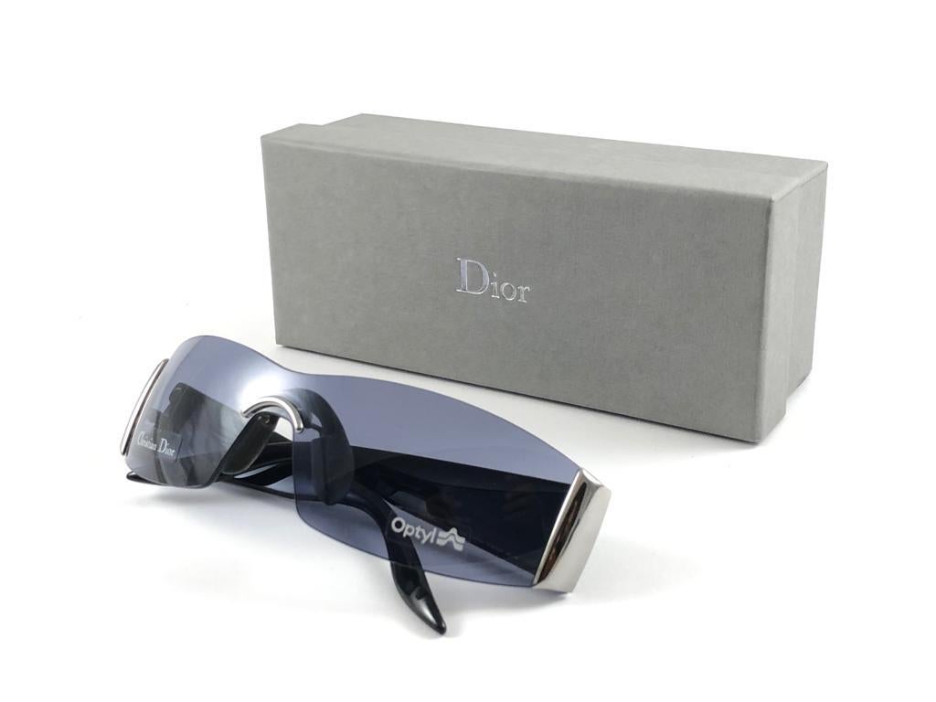Vintage Christian Dior Demonia Wrap Galliano Era Sunglasses Fall 2000 Y2K For Sale 2