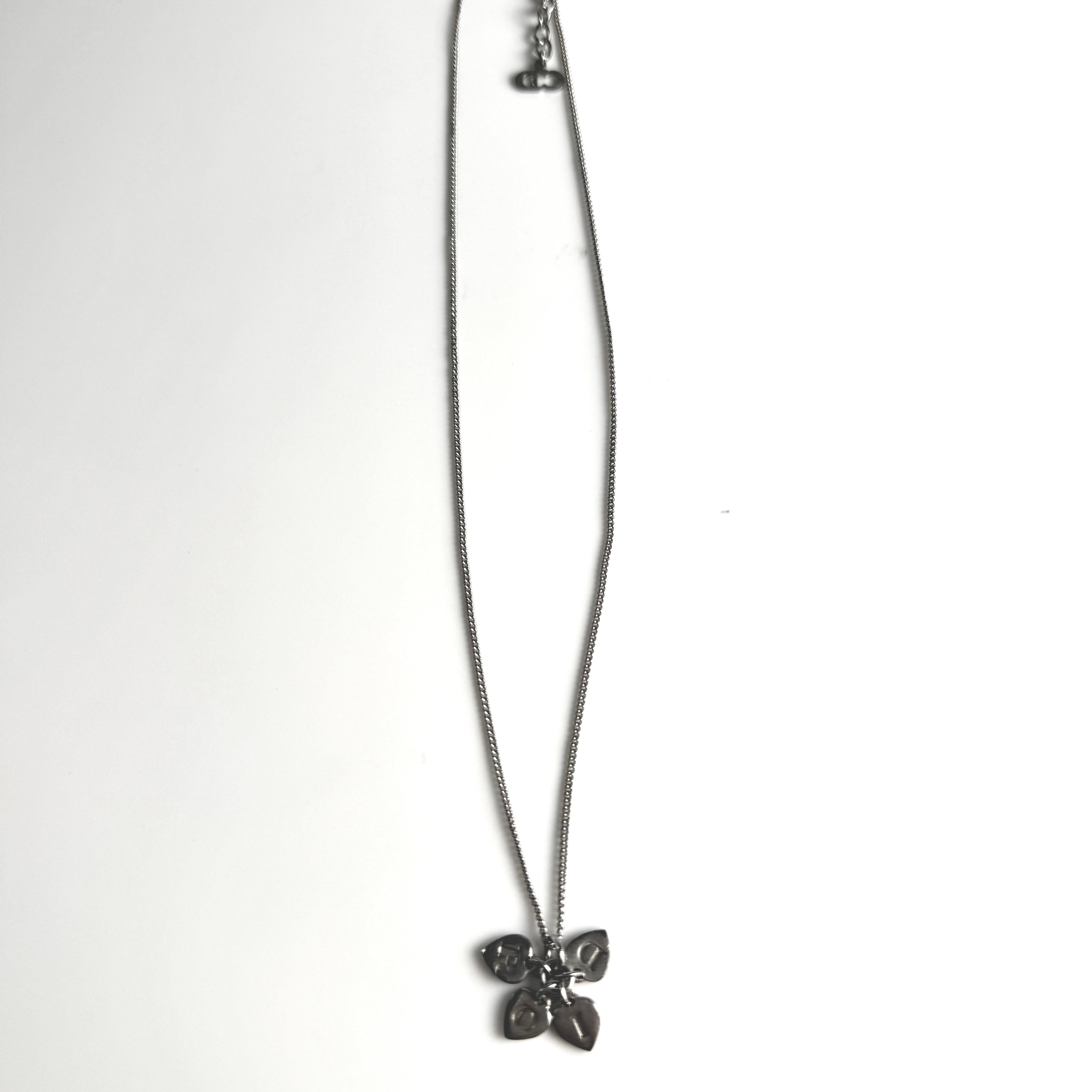 Vintage Christian Dior “DIOR” Charm Necklace 20 Inches For Sale 5