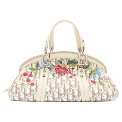 CHRISTIAN DIOR Diorissimo Monogram d'annata borsa CD con ricamo floreale