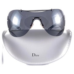 Vintage Christian Dior DIORITO Extra Large Wrap Galliano Sunglasses 2000'S  Y2K