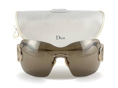 Vintage Christian Dior Diorly 1 Blasen-Wickel-Sonnenbrille Herbst 2000 Y2K
