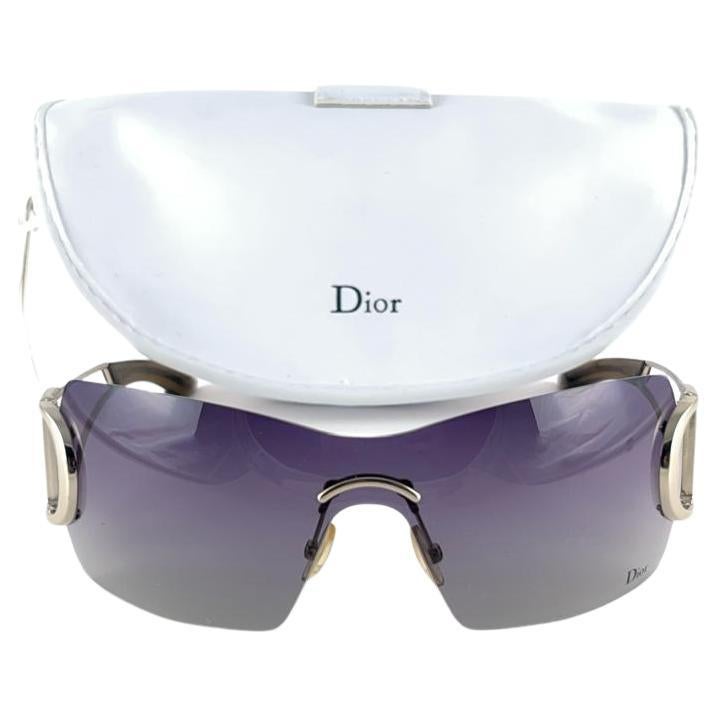 Vintage Christian Dior Diorly 2 Bubble Wrap Sunglasses Fall 2000 Y2K For Sale