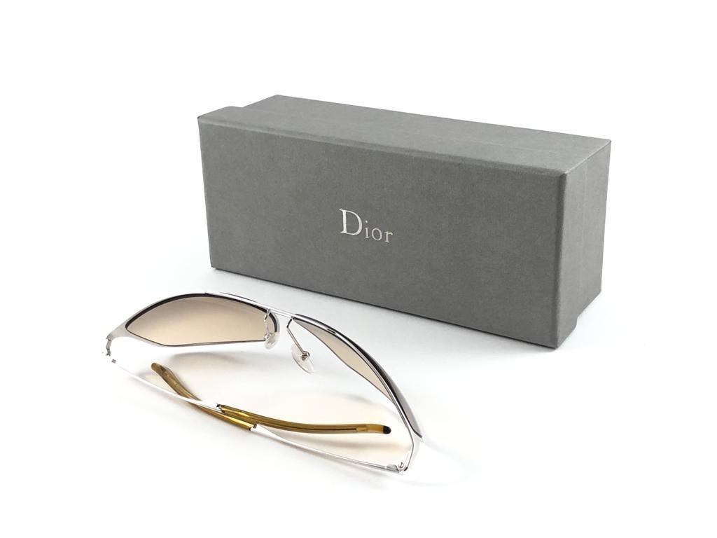 Vintage Christian Dior Estorile Wrap Sunglasses Fall 2000 Y2K For Sale 4