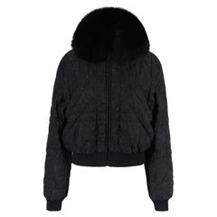 Vintage Christian Dior A/I 1998 Christian Dior piumino nero Cannage Bomber