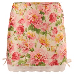 Vintage Christian Dior F/W 2003/04 Floral Lace Mini Skirt