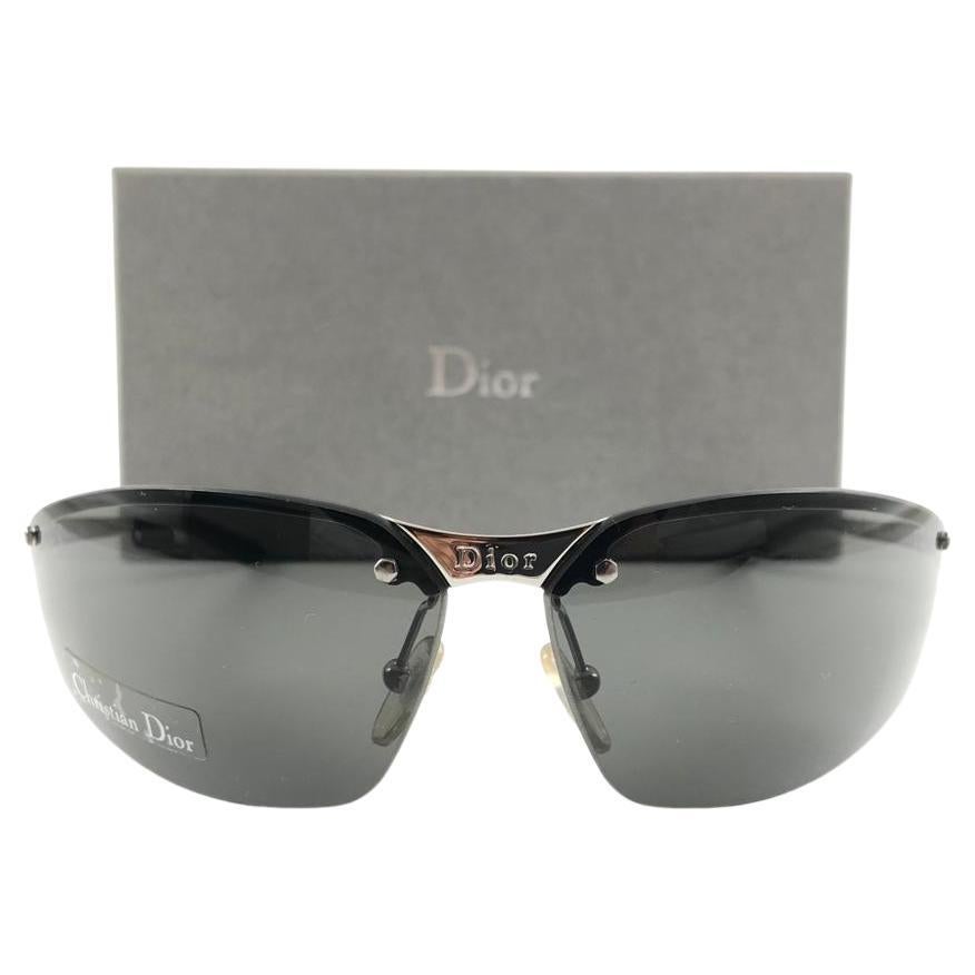Vintage Christian Dior " FAST " Wrap Sunglasses Fall 2000 Y2K For Sale