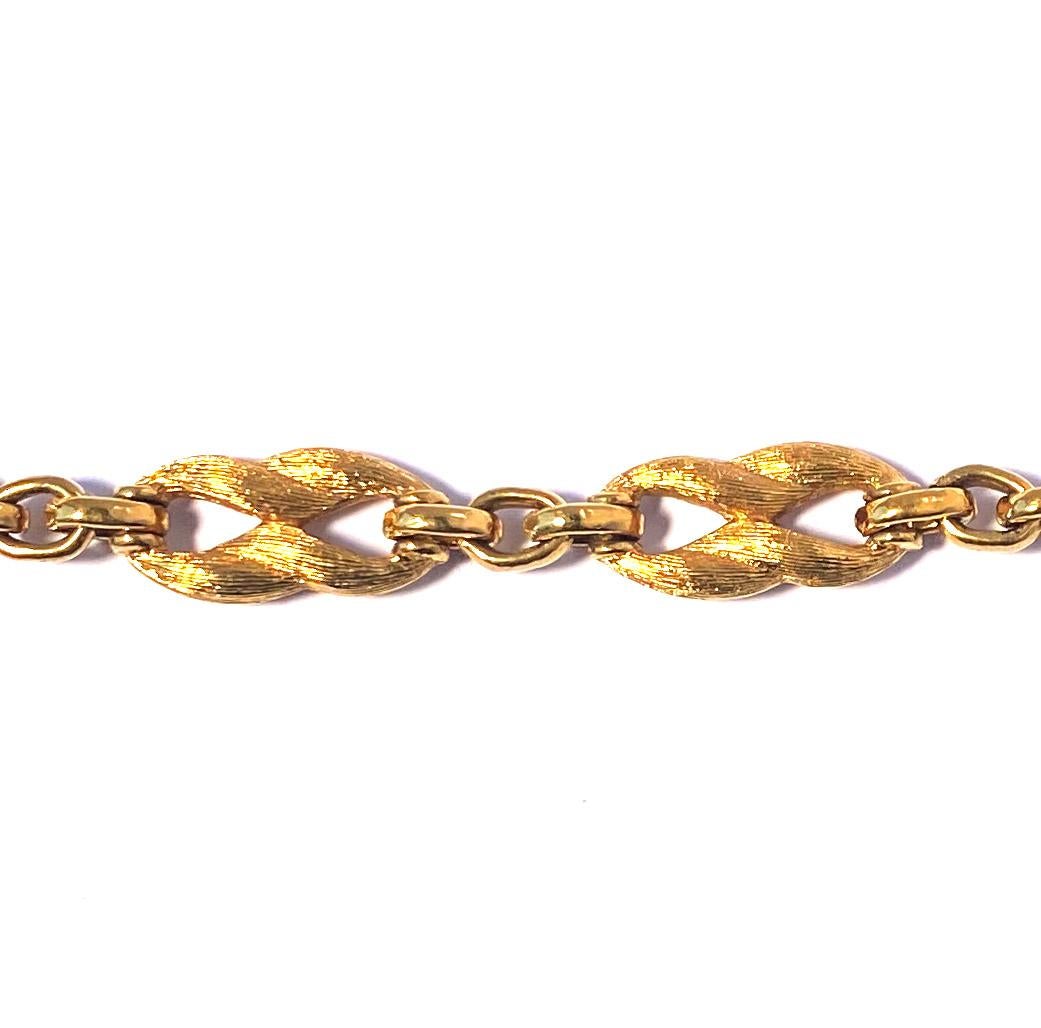 Moderne Christian Dior, collier à maillons vintage Figure 8, années 1960 en vente