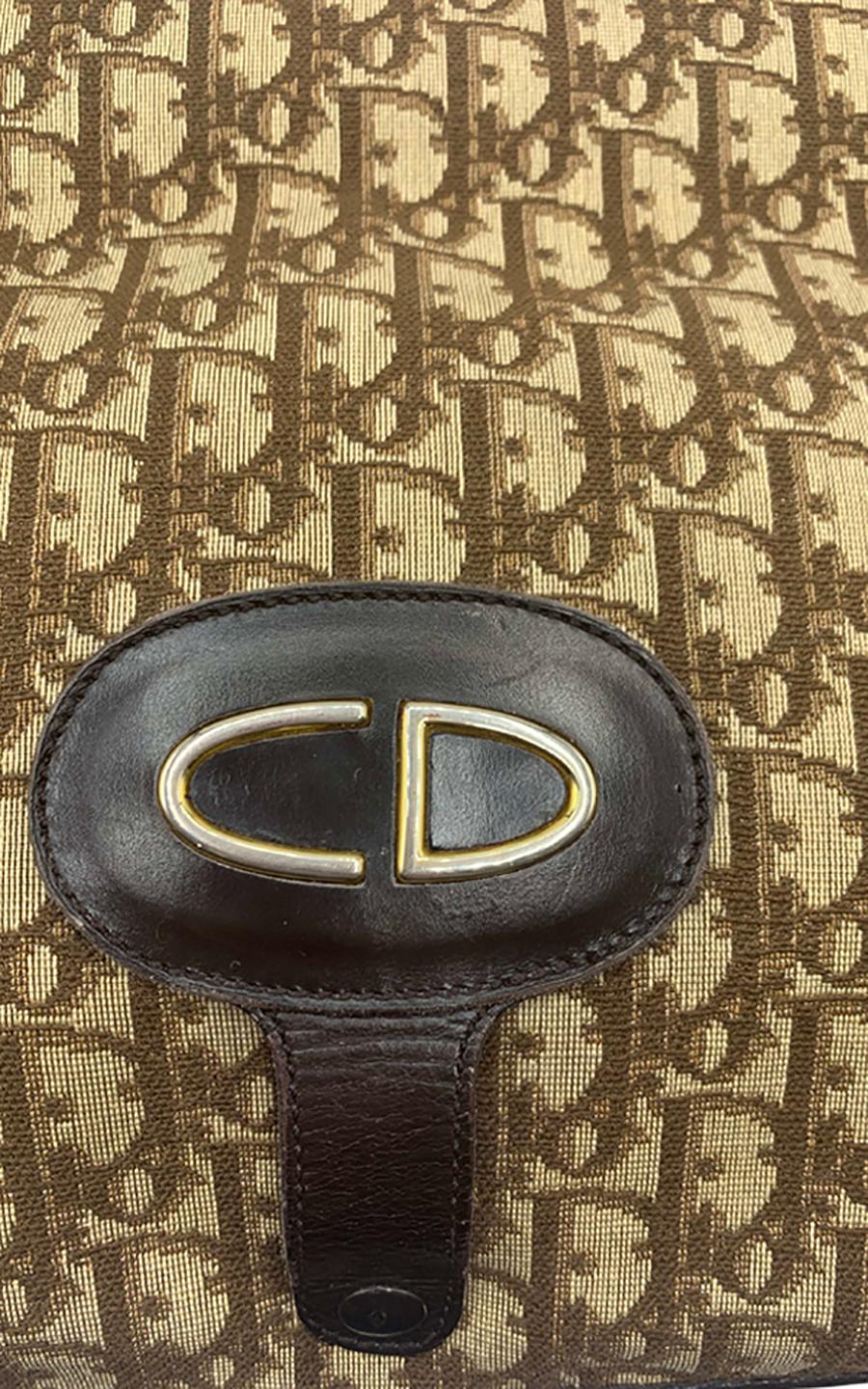 Women's Vintage Christian Dior Fold-Over Monogram Clutch Bag