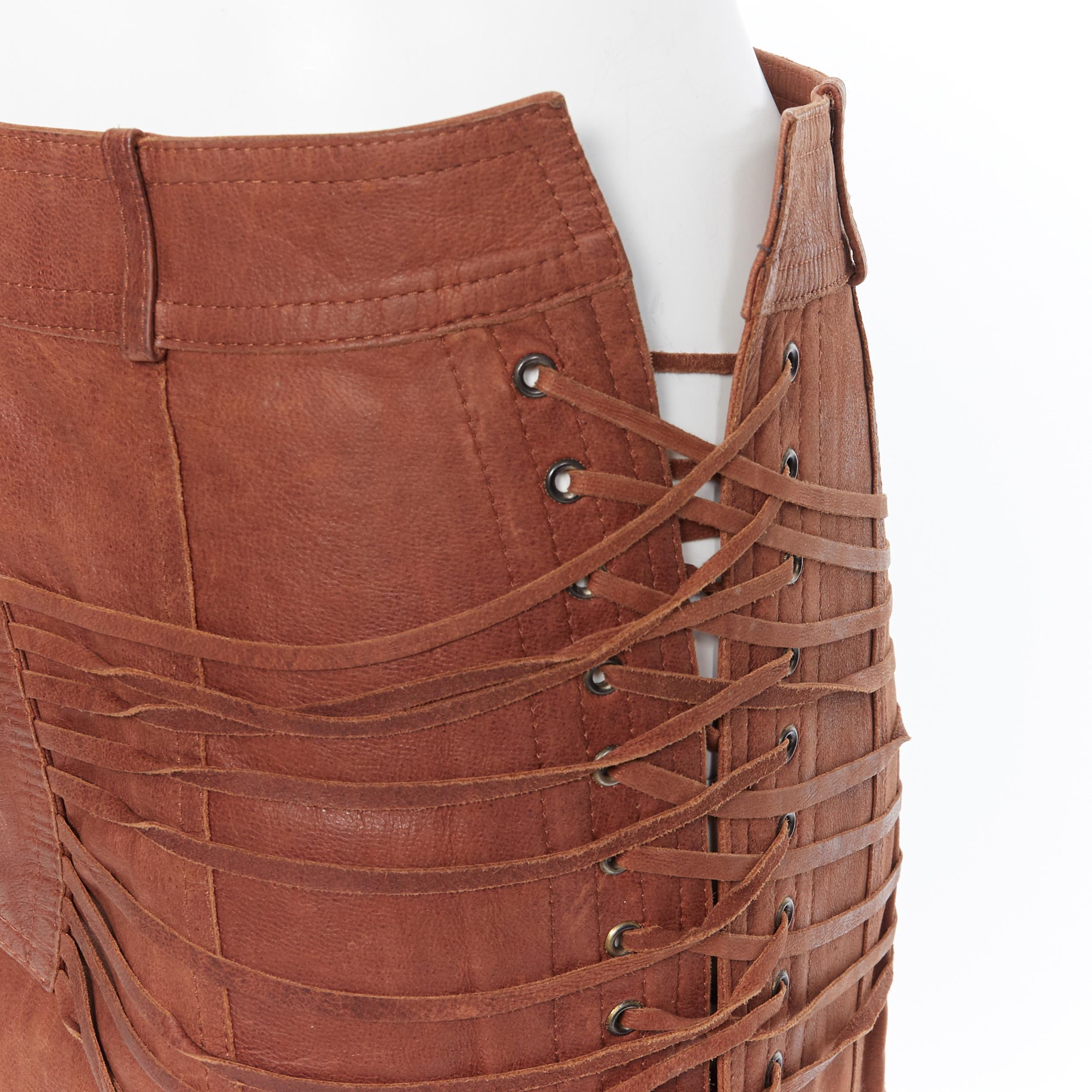 christian dior leather skirt