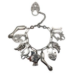 Vintage Christian Dior Galliano Charm Bracelet 2000s