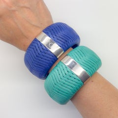 Vintage Christian Dior Galliano Jumbo Ledergeflecht Stack mit Logo 2000s