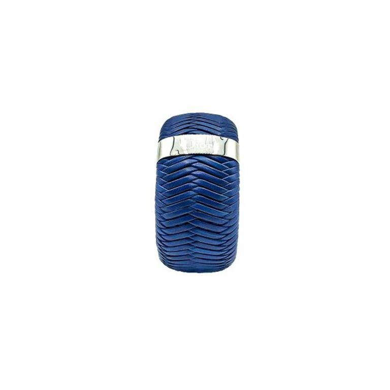 Vintage Christian Dior Galliano Jumbo Leather Weave Stack with Logo 2000s For Sale 1