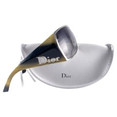 Retro Christian Dior GAUCHO 2 Extra Large Wrap Galliano Sunglasses 2000'S  Y2K