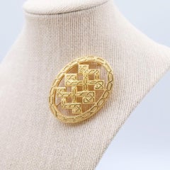 Vintage Christian Dior Geometry brooch 1980s