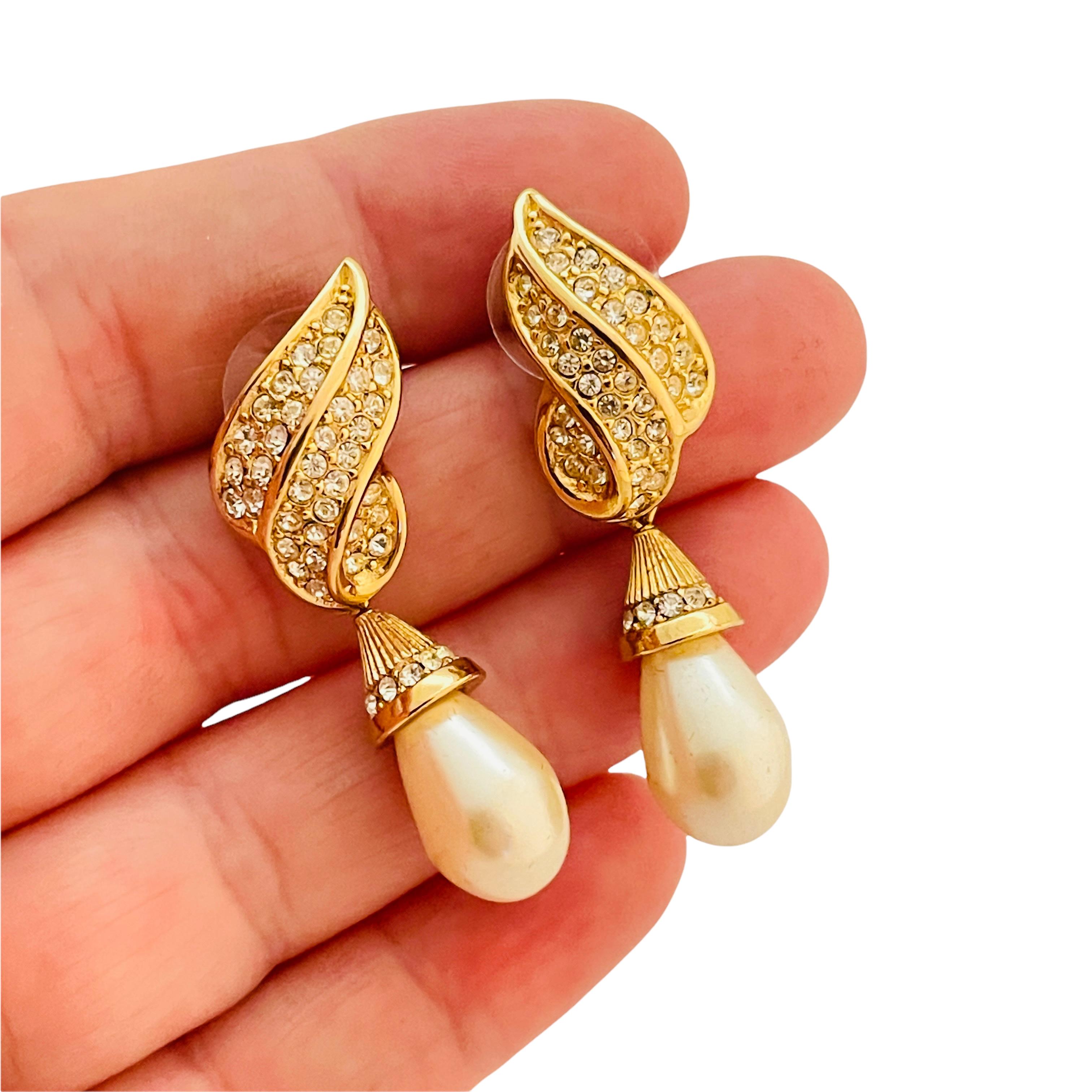 dior earrings pearl