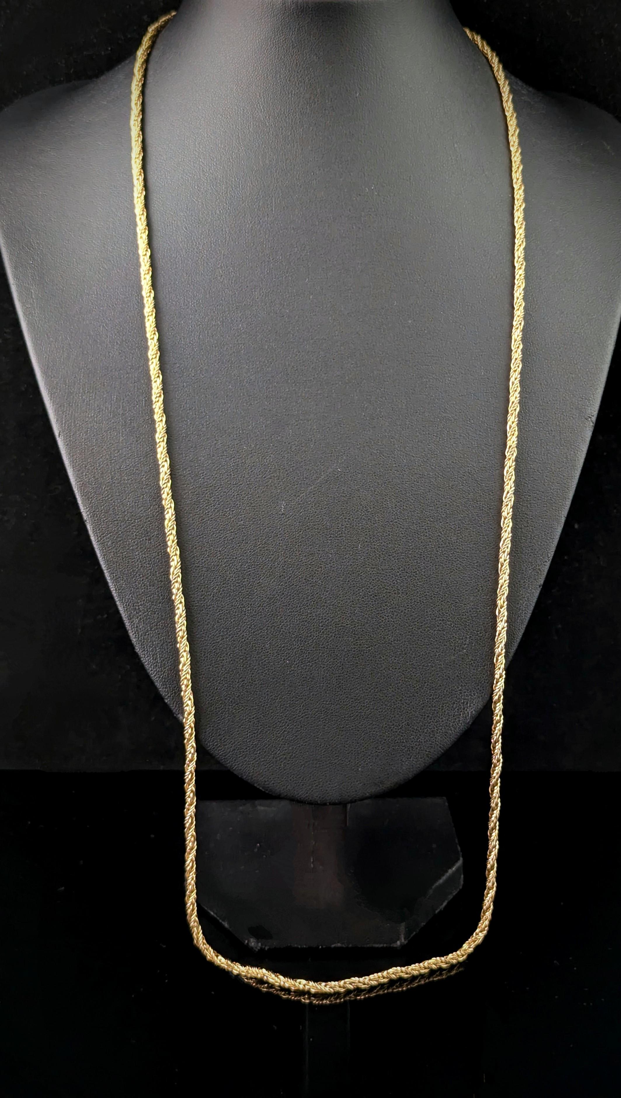 Vintage Christian Dior gold plated chain necklace For Sale 8
