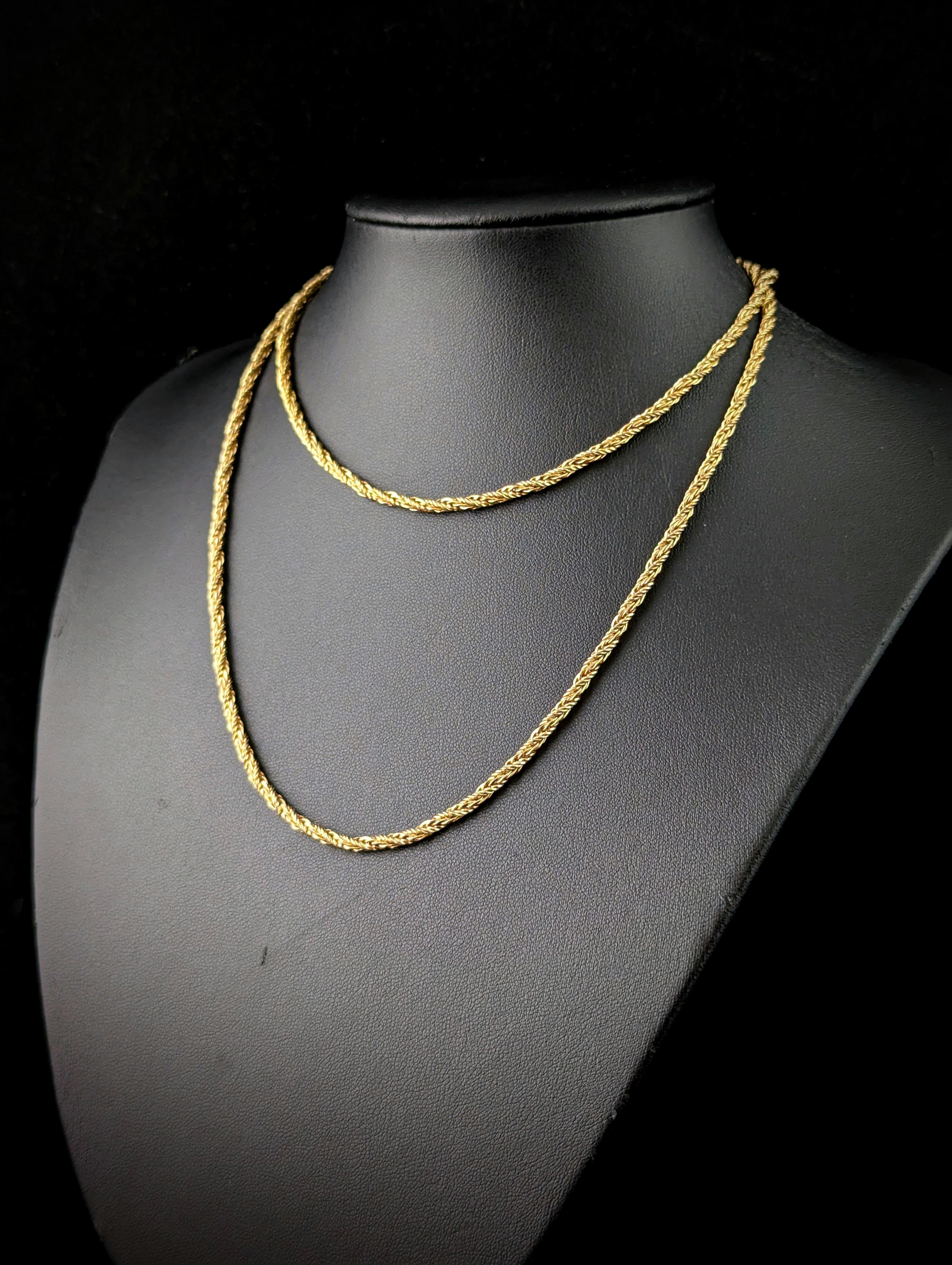 Women's Vintage Christian Dior gold plated chain necklace For Sale