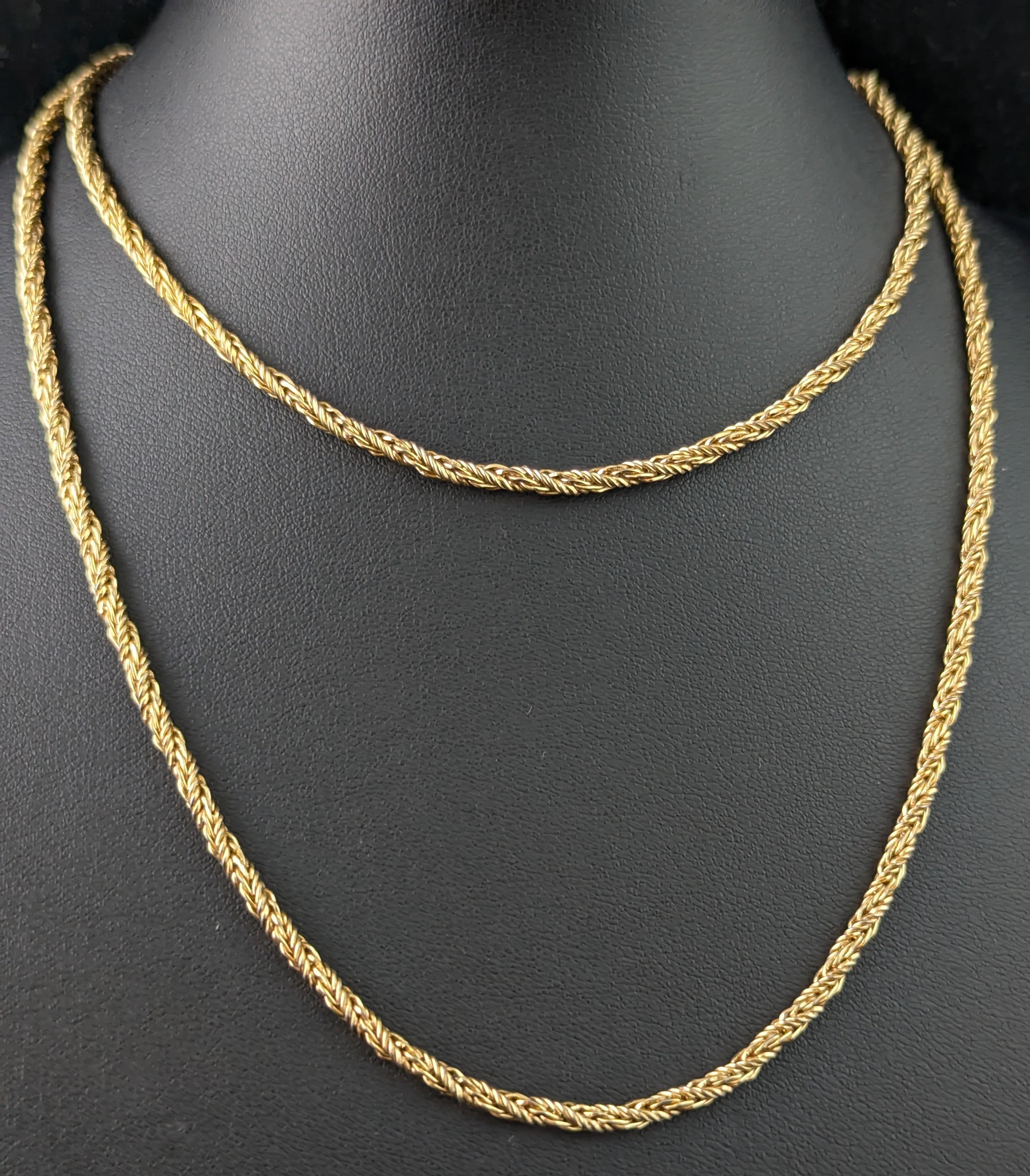 Vintage Christian Dior gold plated chain necklace For Sale 1