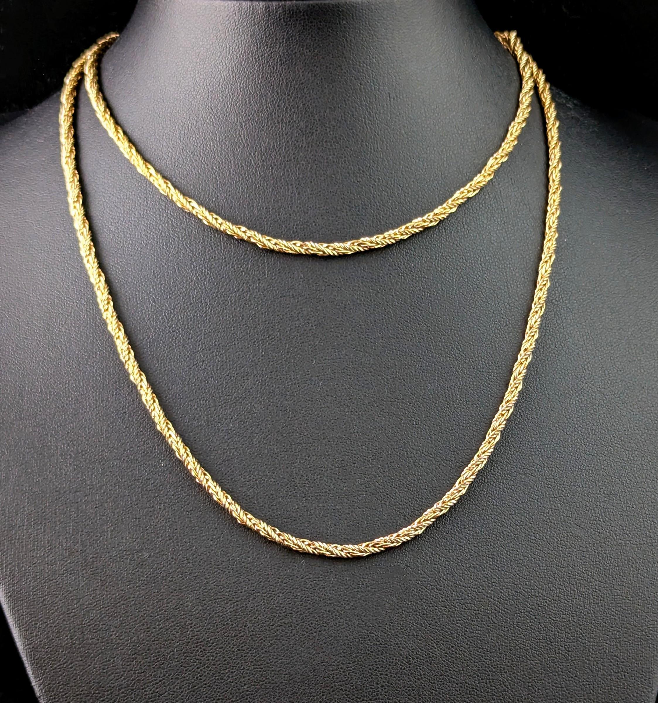 Vintage Christian Dior gold plated chain necklace For Sale 3