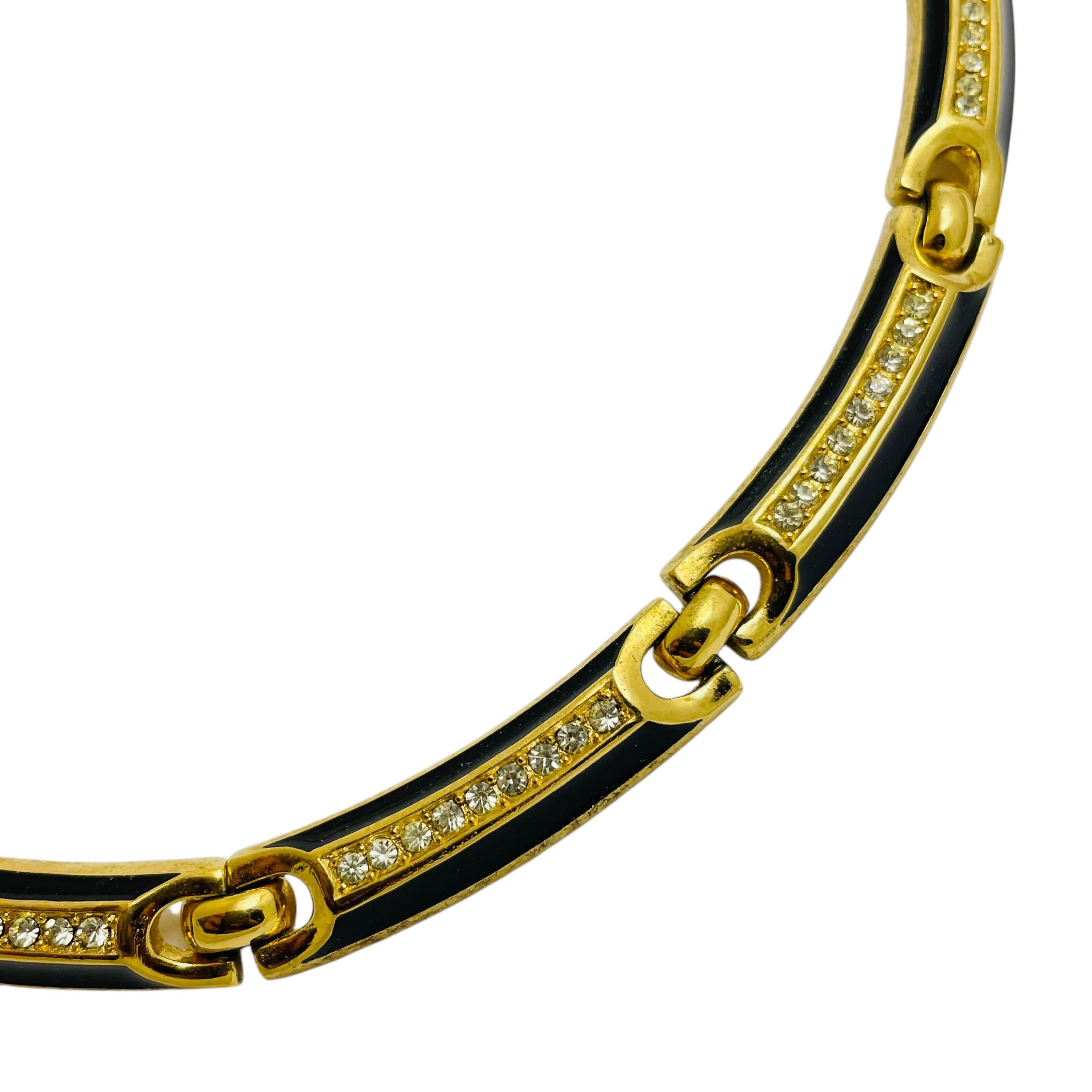 DETAILS

• signed CHRISTIAN DIOR

• gold plated with enamel and crystals 

• vintage designer runway necklace

MEASUREMENTS  

• 

CONDITION

•  excellent vintage condition with minimal signs of wear 

 

❤️❤️   VINTAGE DESIGNER JEWELRY   ❤️❤️