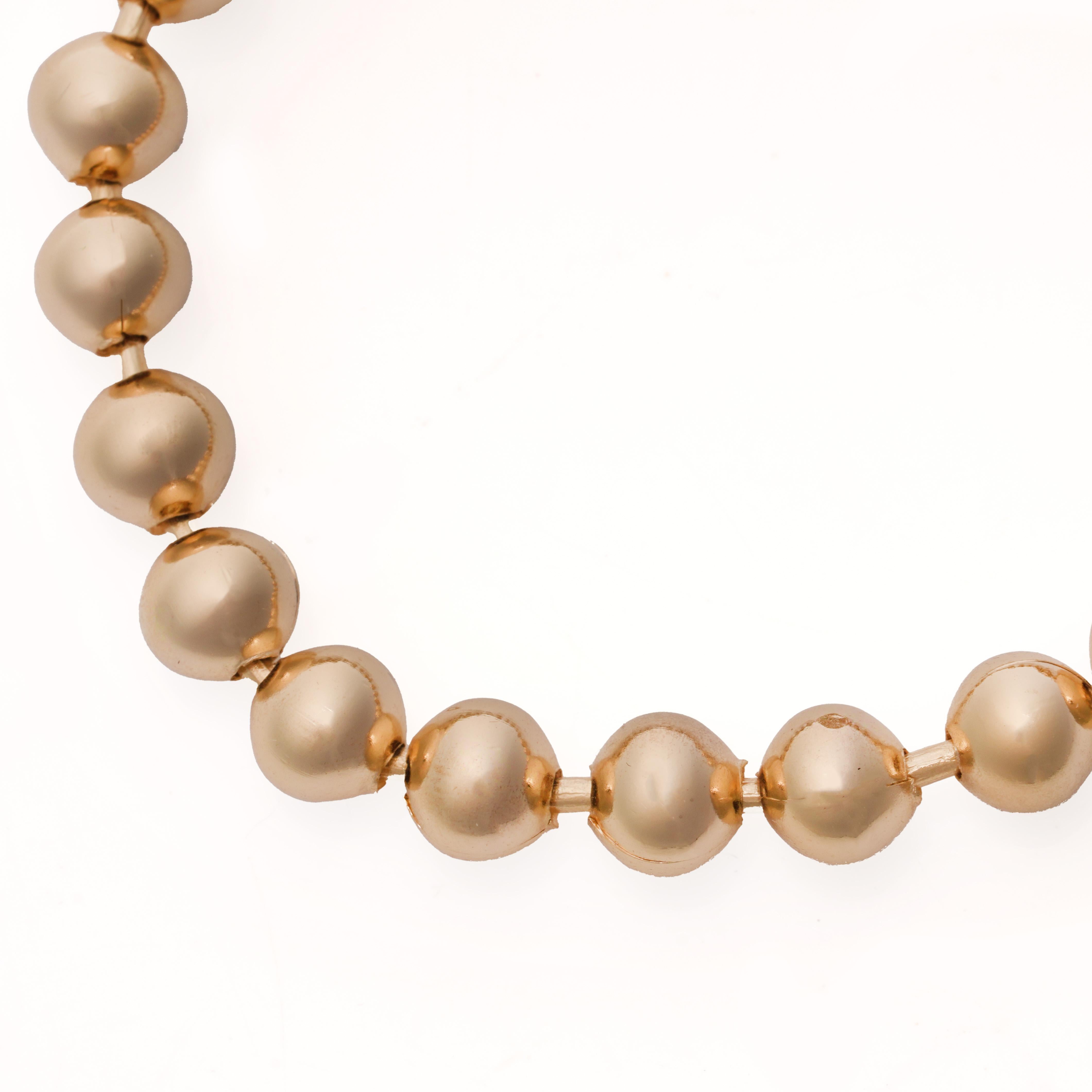 Women's Christian Dior vintage  Gold-Tone Beaded Bracelet For Sale