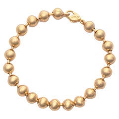 Vintage Christian Dior Gold-Tone Beaded Bracelet