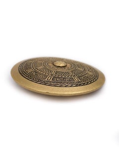 1990s Vintage Christian Dior Gold Tone Celtic Shield Brooch
