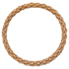 Vintage Christian Dior Gold-Tone Chain Link Motif Bangle Bracelet